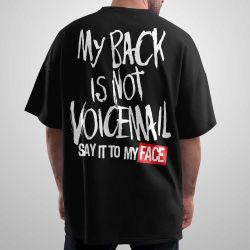 Oversize тениска My Back Is Not Voicemail