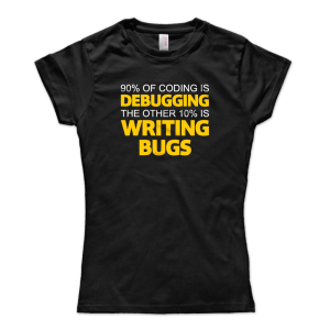 90% of coding is debugging