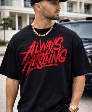 Oversize тениска Work Hard